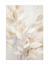 Beige Leaves - Art Print